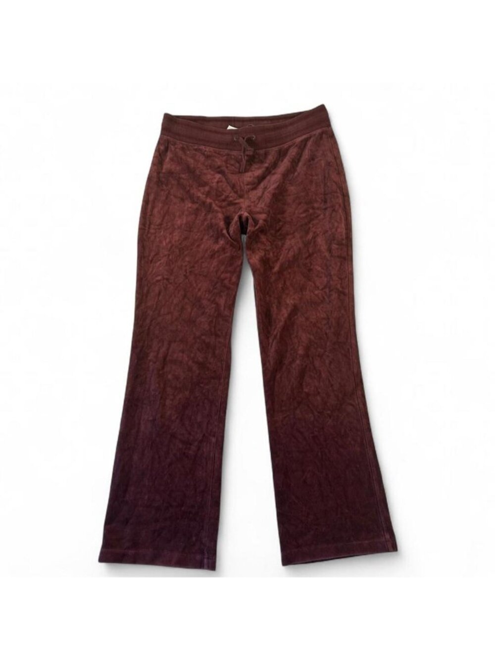 Vintage Y2K burgundy juicy couture lowrise flare tracksuit pants